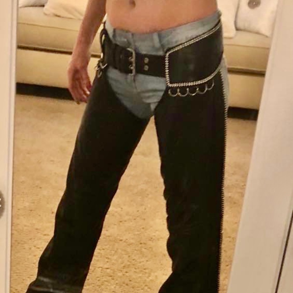 Custom leather chaps